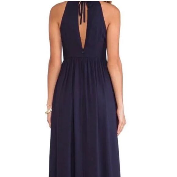 Anthropologie bobi Black Small NWT Navy embroidered boho maxi dress hippie $250 - Picture 4 of 7